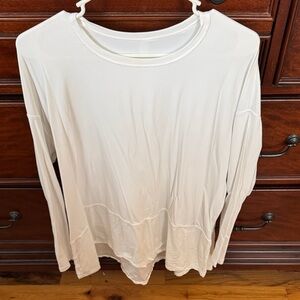 lululemon athletica Classic White Long Sleeve Tee